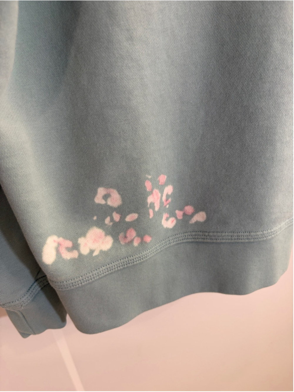 Custom Nike Muted Teal Crewneck Sweatshirt Bleach Leopard XXL - Picture 6 of 7